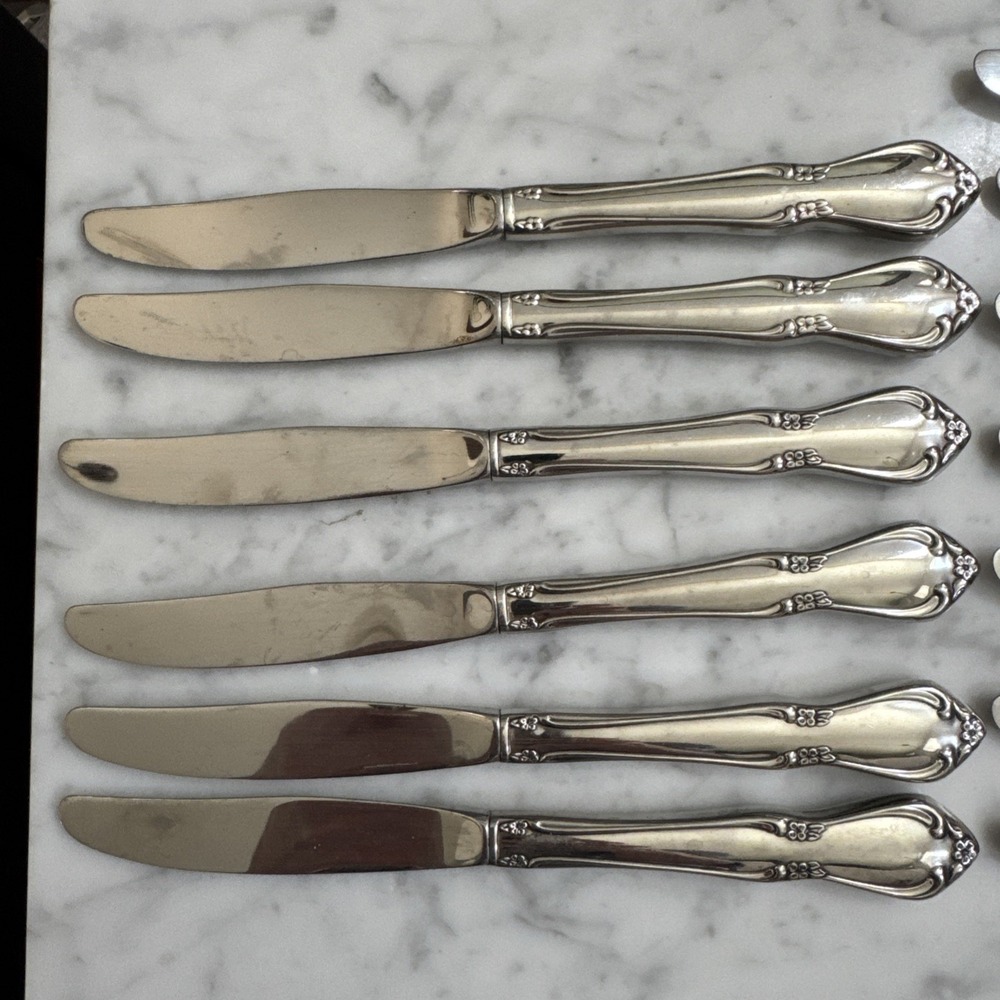 Oneida CHATEAU Dinner Knives Hollow 8.5" Oneidacraft  Stainless Flatware-6